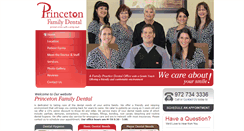 Desktop Screenshot of princetonfamilydental.com